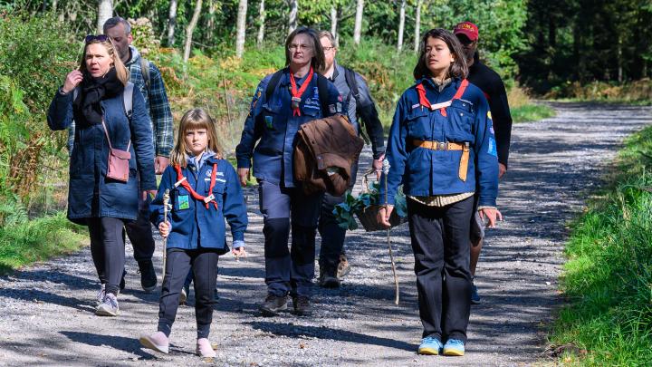 Patrulje med forældre og spejdere